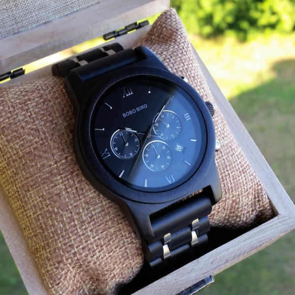 Pánske drevené hodinky JOE BLACK