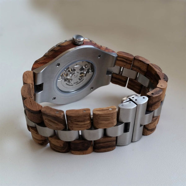 Mechanické drevené hodinky ABSOLUT