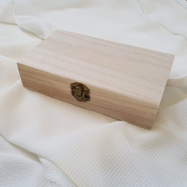 Drevená krabička Paulownia 14x8x3 cm
