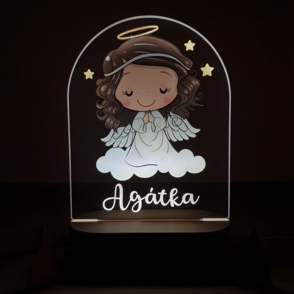 Detská nočná lampa s vlastným menom Anjelka II.