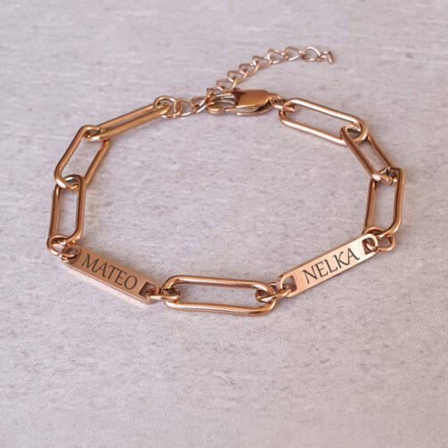 gravírovaný náramok FOREVER s menom alebo dátumom