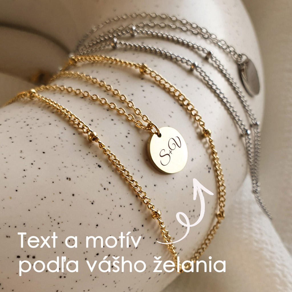 set-nahrdelnikov-grace-elegantny-personalizovany-set-1-vini detail retiazok elegantného setu náhrdelníkov GRACE z chirurgickej ocele